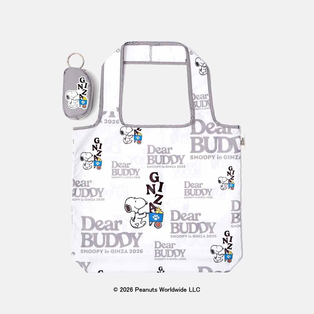 【預訂｜8月】Snoopy in Ginza 銀座展 2026 DEAR BUDDY 系列 - 環保袋 購物袋