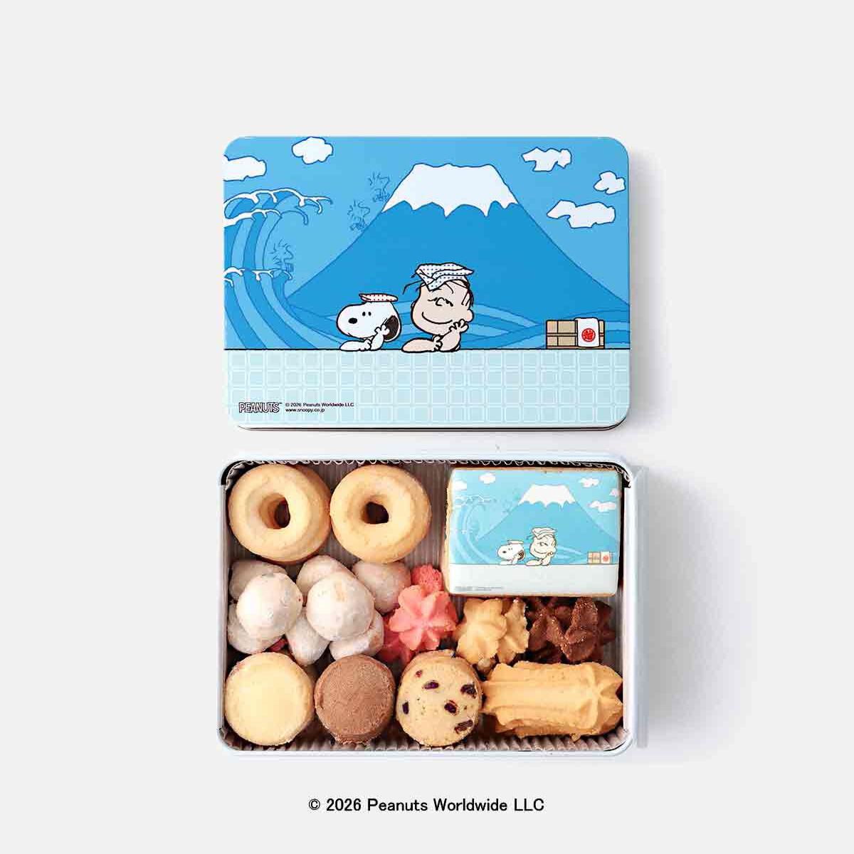 【預訂｜8月】Snoopy in Ginza 銀座展 2026 DEAR BUDDY 系列 - 曲奇罐（富士山 錢湯）