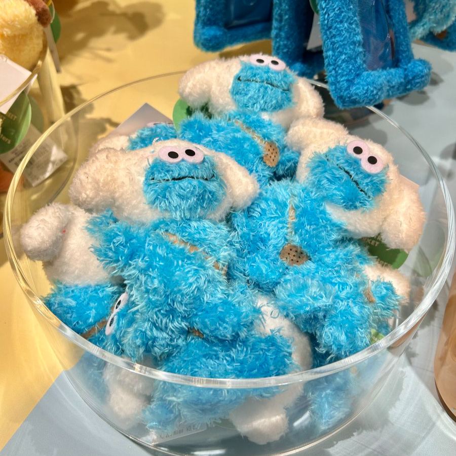 【預訂｜7月底】Sesame Street Market x Sanrio - 掛飾公仔 Elmo Cookie Monster Oscar Big Bird
