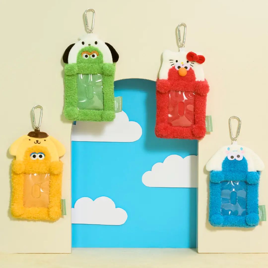 【預訂｜7月底】Sesame Street Market x Sanrio - 卡套 證件套 Elmo Cookie Monster Oscar Big Bird