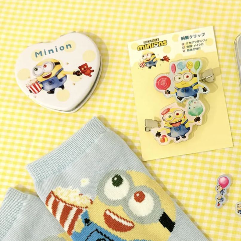 【預訂｜8月】MINIONS 迷你兵團 小小兵 糖果風系列 - Bob & Tim 小鏡子 心形摺鏡