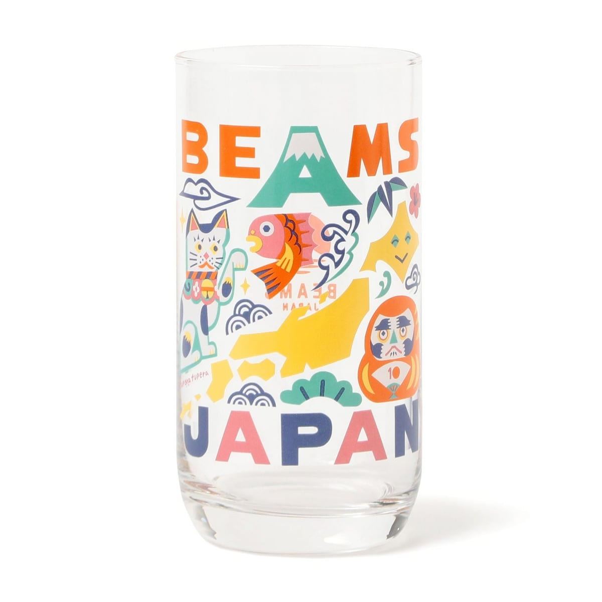 【訂貨】tupera tupera x BEAMS JAPAN 10週年 緣起物 日本吉祥物 玻璃杯