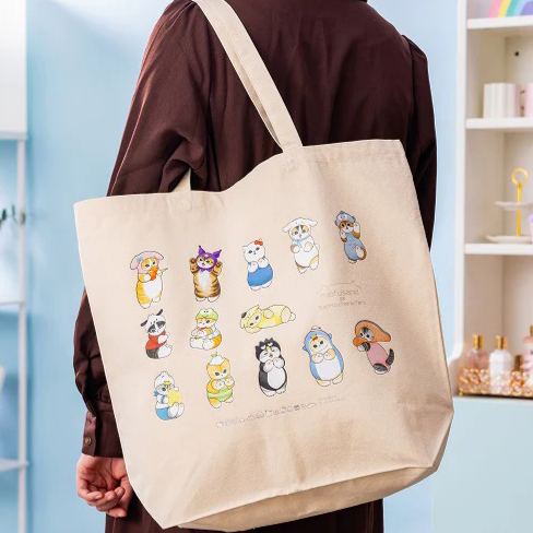 [Order] Mofusand x Sanrio Collaboration Series Part 2: Tote Bag/Shoulder Bag (Large, Beige)