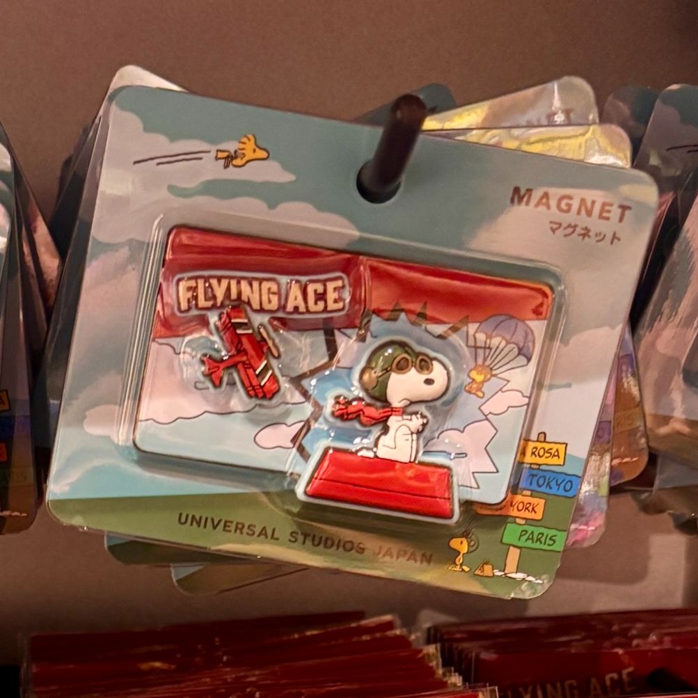 【訂貨】USJ PEANUTS Snoopy Flying Ace - 磁石 磁鐵貼