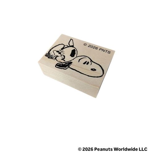 【預訂｜9月】Umeda Snoopy Fest. 阪急展 2026 - 會場限定（木印 55x40mm - Snoopy & Woodstock）