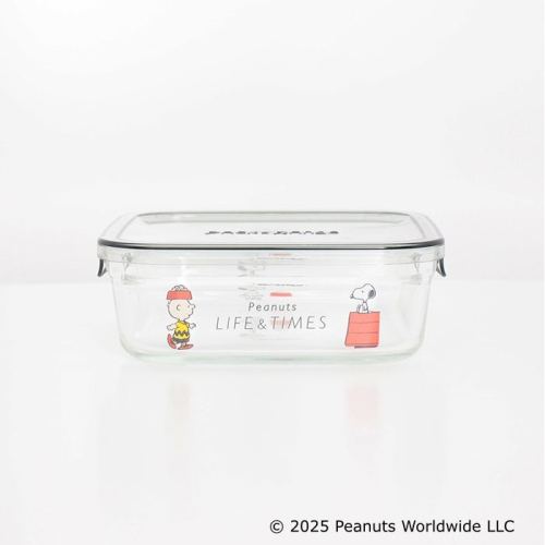 Umeda Snoopy Fest. 2026 - Peanuts Life & Times Glass Food Storage Container Bento Box