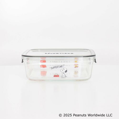 Umeda Snoopy Fest. 2026 - Peanuts Life & Times Glass Food Storage Container Bento Box