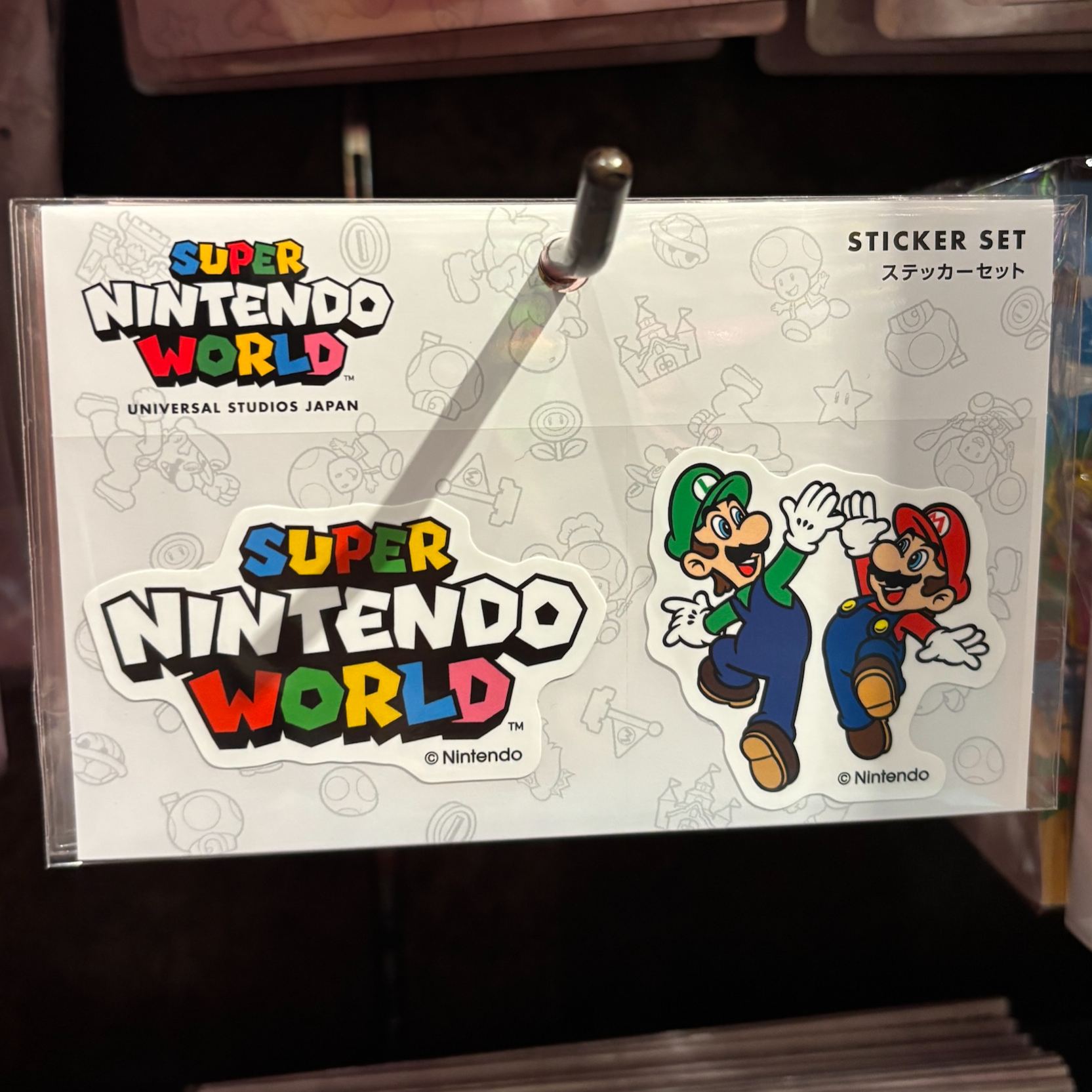 【訂貨】USJ 任天堂世界 Mario & Luiji 貼紙套裝