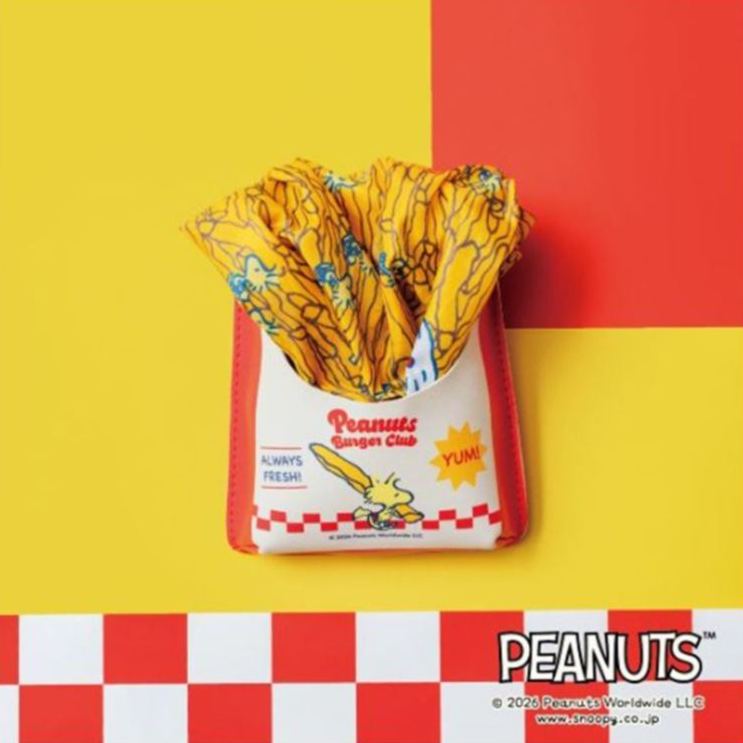 【訂貨】Snoopy 史努比 x Family Mart 日本全家便利店限定 - Woodstock 薯條造型 環保袋 購物袋
