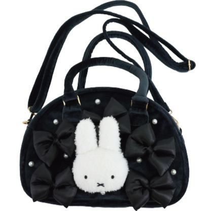 【預訂】Miffy Style Pop Up Shop 限定 - 黑色蝴蝶手袋 索繩袋套裝