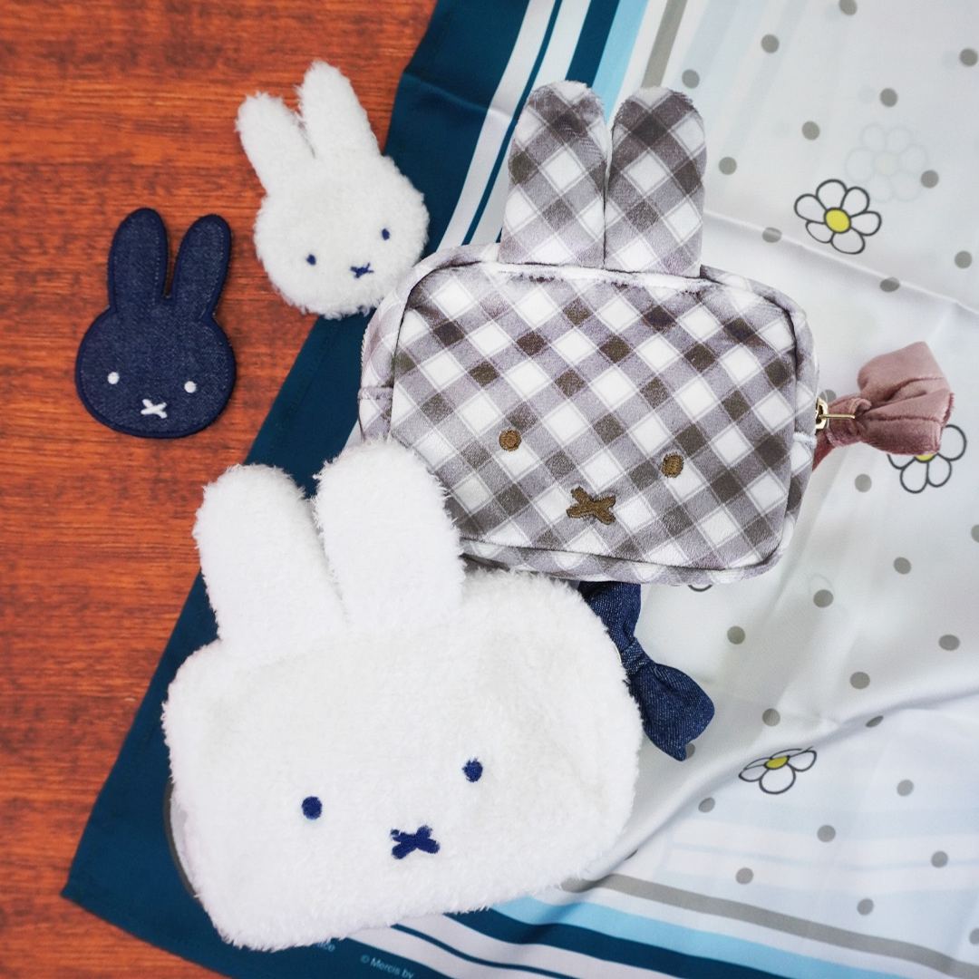 【預訂】Miffy Style Pop Up Shop 限定 - 方形絲巾 胸針 拉鍊袋
