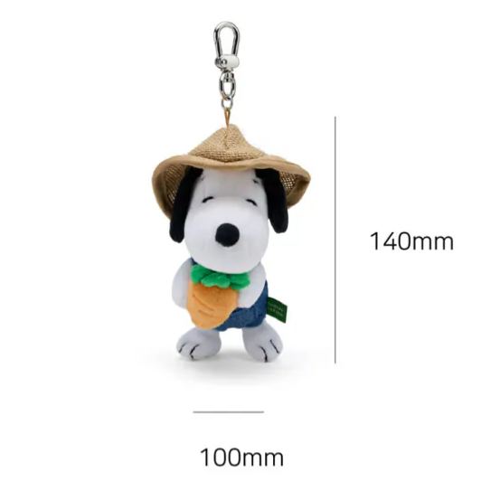 【訂貨】韓國濟州島限定 SNOOPY GARDEN 史努比庭園 - Snoopy & Woodstock 農夫造型 公仔掛飾