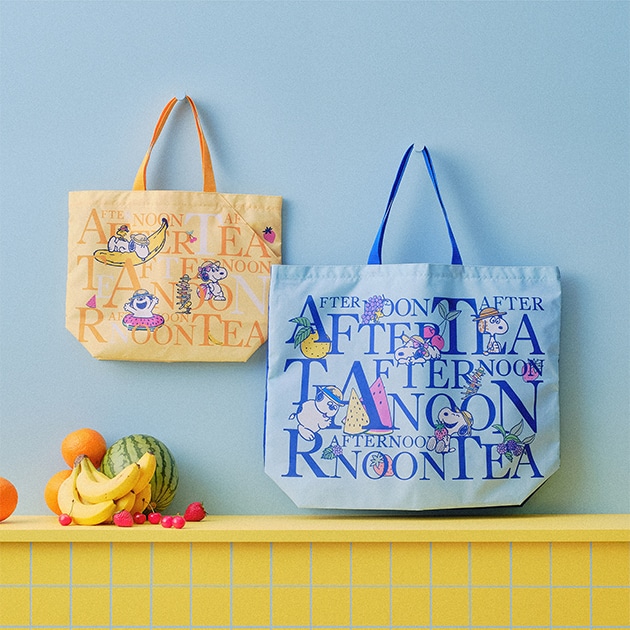 【預訂｜7月】Snoopy x Afternoon Tea Living「PEANUTS HELLO FRUITY DAYS」- Logo Bag 手挽袋