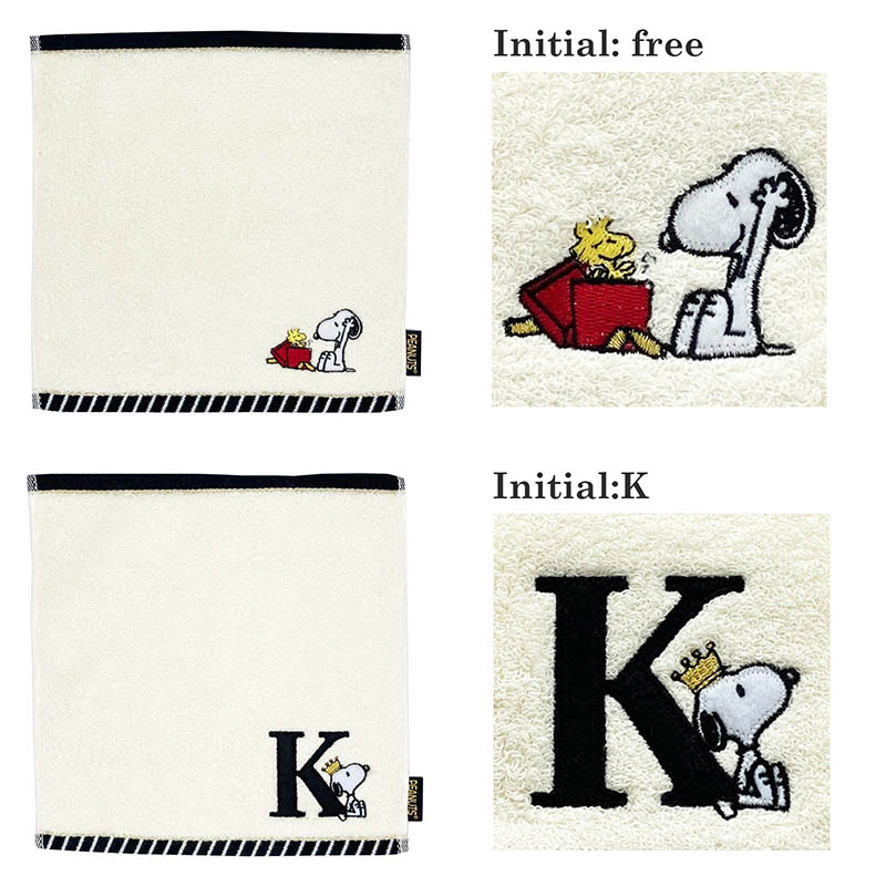 【訂貨】Snoopy Initial Towel 子母小毛巾
