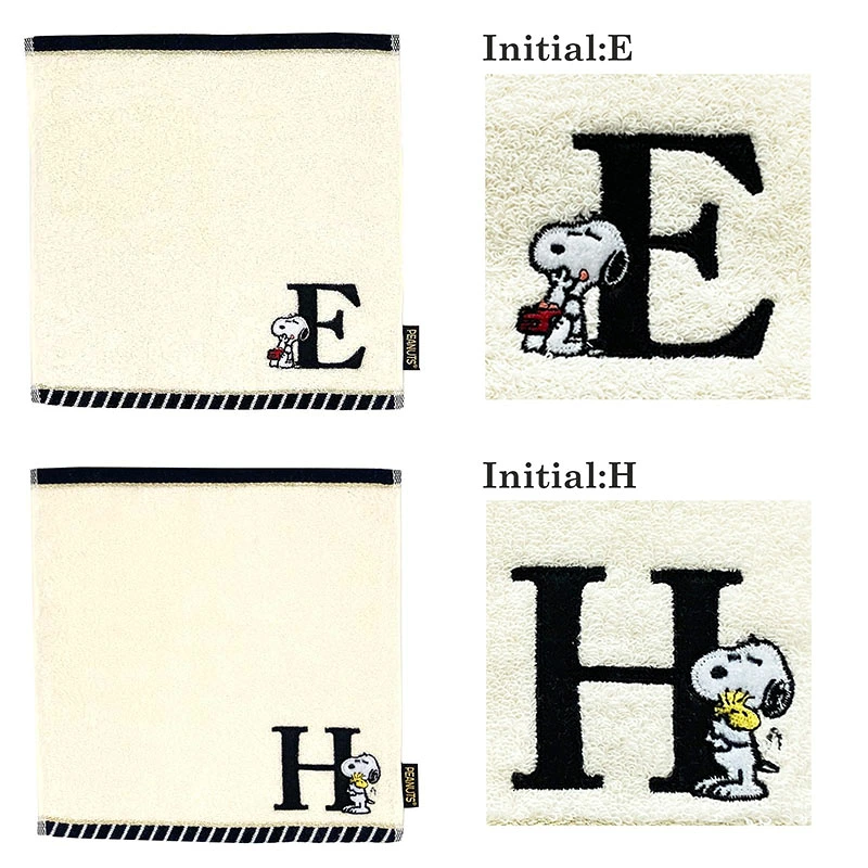 【訂貨】Snoopy Initial Towel 子母小毛巾