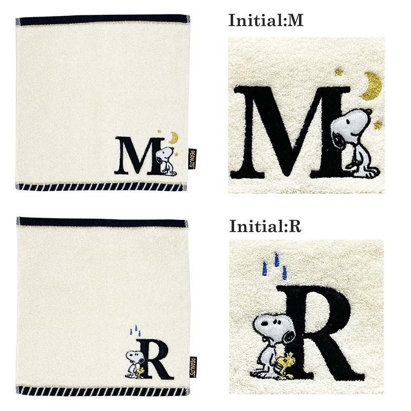 【訂貨】Snoopy Initial Towel 子母小毛巾