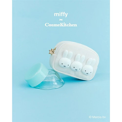 【訂貨】Miffy x Cosme Kitchen Triple Face Pouch 化妝袋