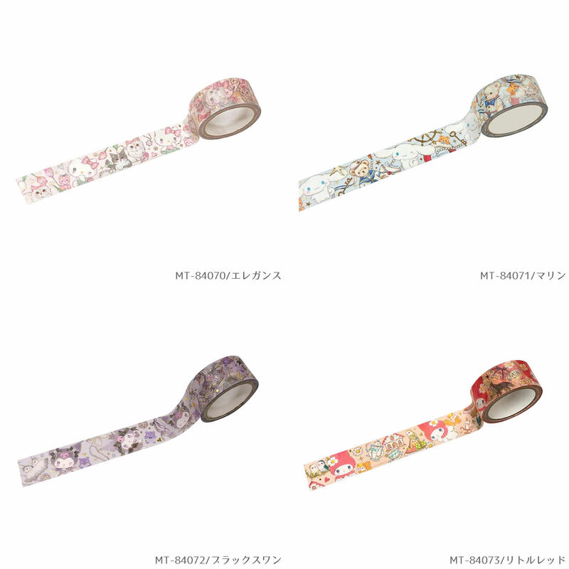 【訂貨】Sanrio x Miki Takei 4th Collection 文具系列 - 紙膠帶 Masking Tape