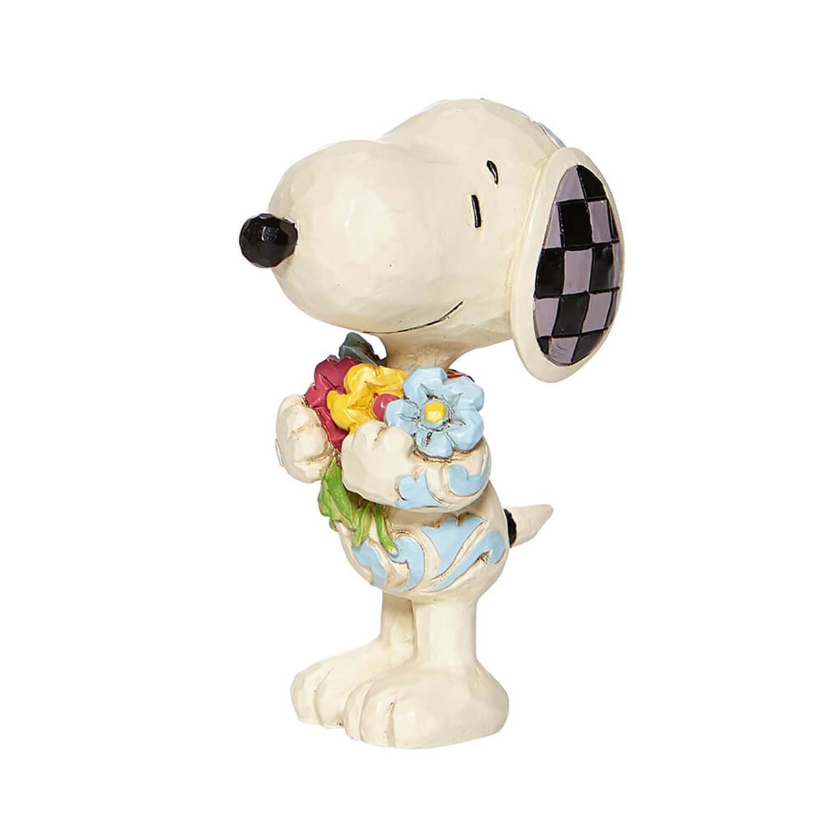 【訂貨】JIM SHORE PEANUTS Snoopy 木雕擺設 - Flower Mini