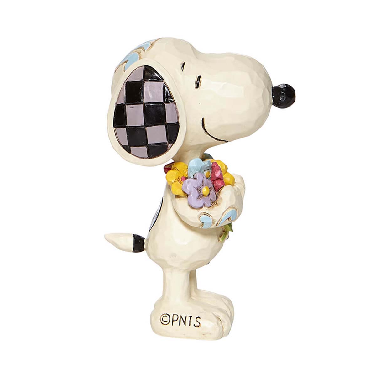 【訂貨】JIM SHORE PEANUTS Snoopy 木雕擺設 - Flower Mini