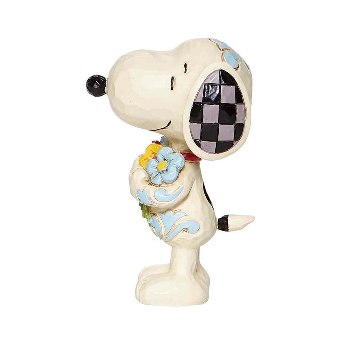 【訂貨】JIM SHORE PEANUTS Snoopy 木雕擺設 - Flower Mini