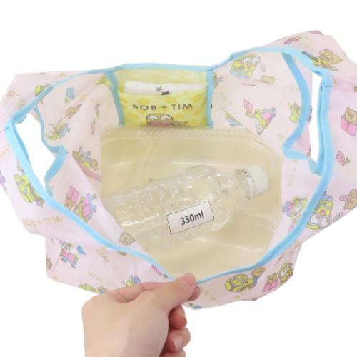 【訂貨】MINIONS Bob & Tim 小環保袋（粉紅）