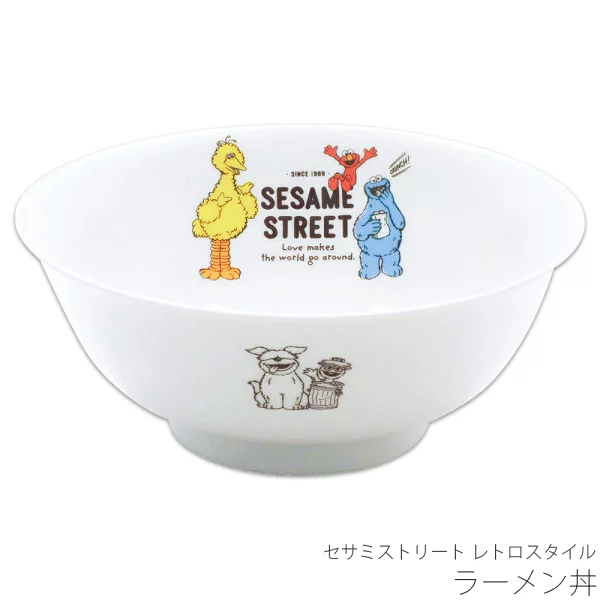 【訂貨】芝麻街 Sesame Street 復古風食具 - 拉麵碗