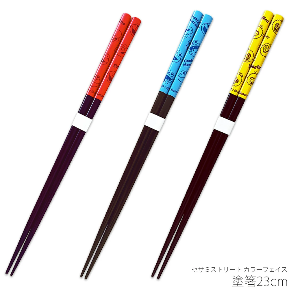 【訂貨】芝麻街 Sesame Street Color Face Series 食具 - 筷子 23cm