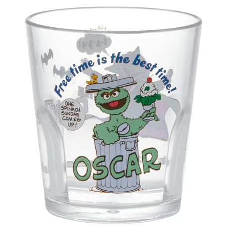 【訂貨】芝麻街 Sesame Street x Skater - 膠水杯 280ml Oscar & The Count