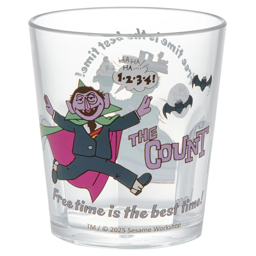 【訂貨】芝麻街 Sesame Street x Skater - 膠水杯 280ml Oscar & The Count