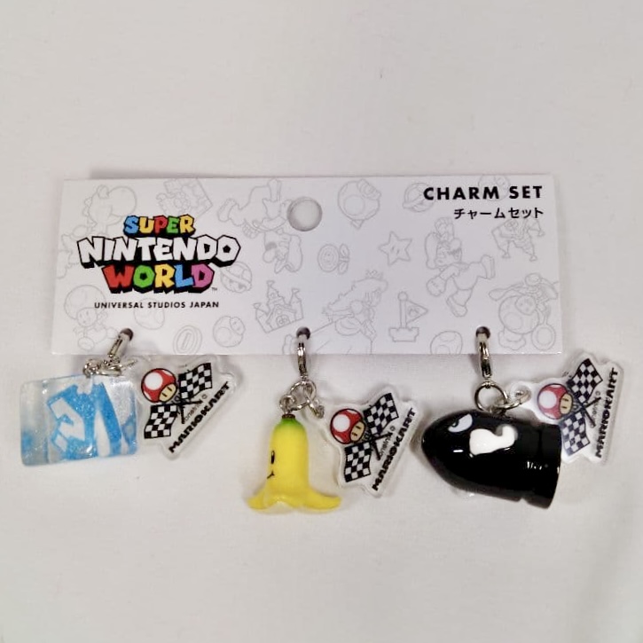 USJ Nintendo Mario Kart Charm Set 3pcs