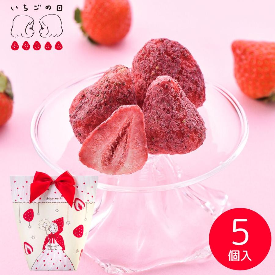 【預訂｜2月】日本 Ichigo no hi 草莓之日系列 - 原粒白朱古力草莓 5pcs