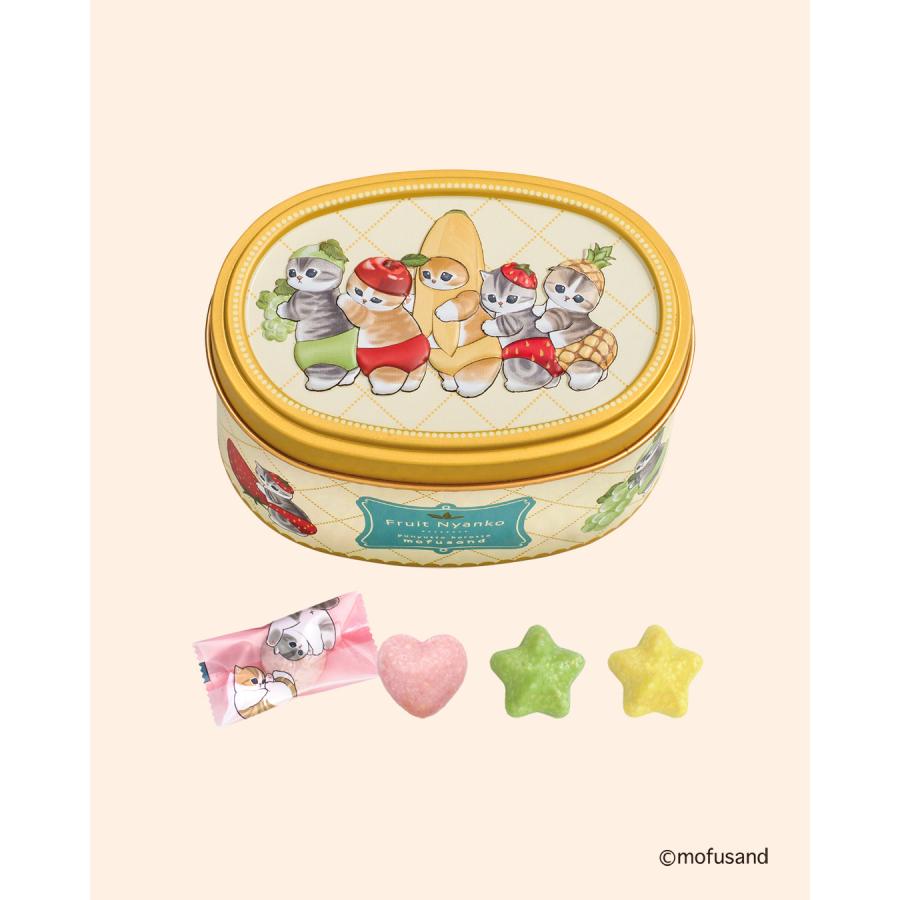 【預訂｜2月】情人節限定 - Mofusand 雜錦水果朱古力橢圓罐