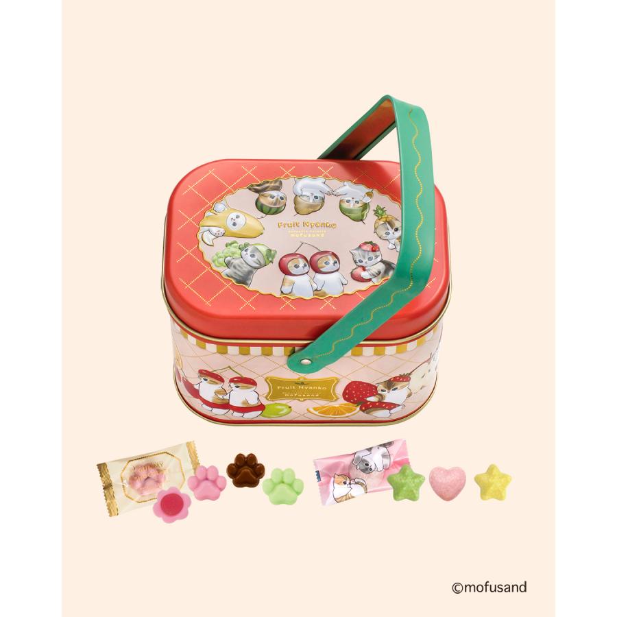 【預訂｜2月】情人節限定 - Mofusand 雜錦水果朱古力手提罐