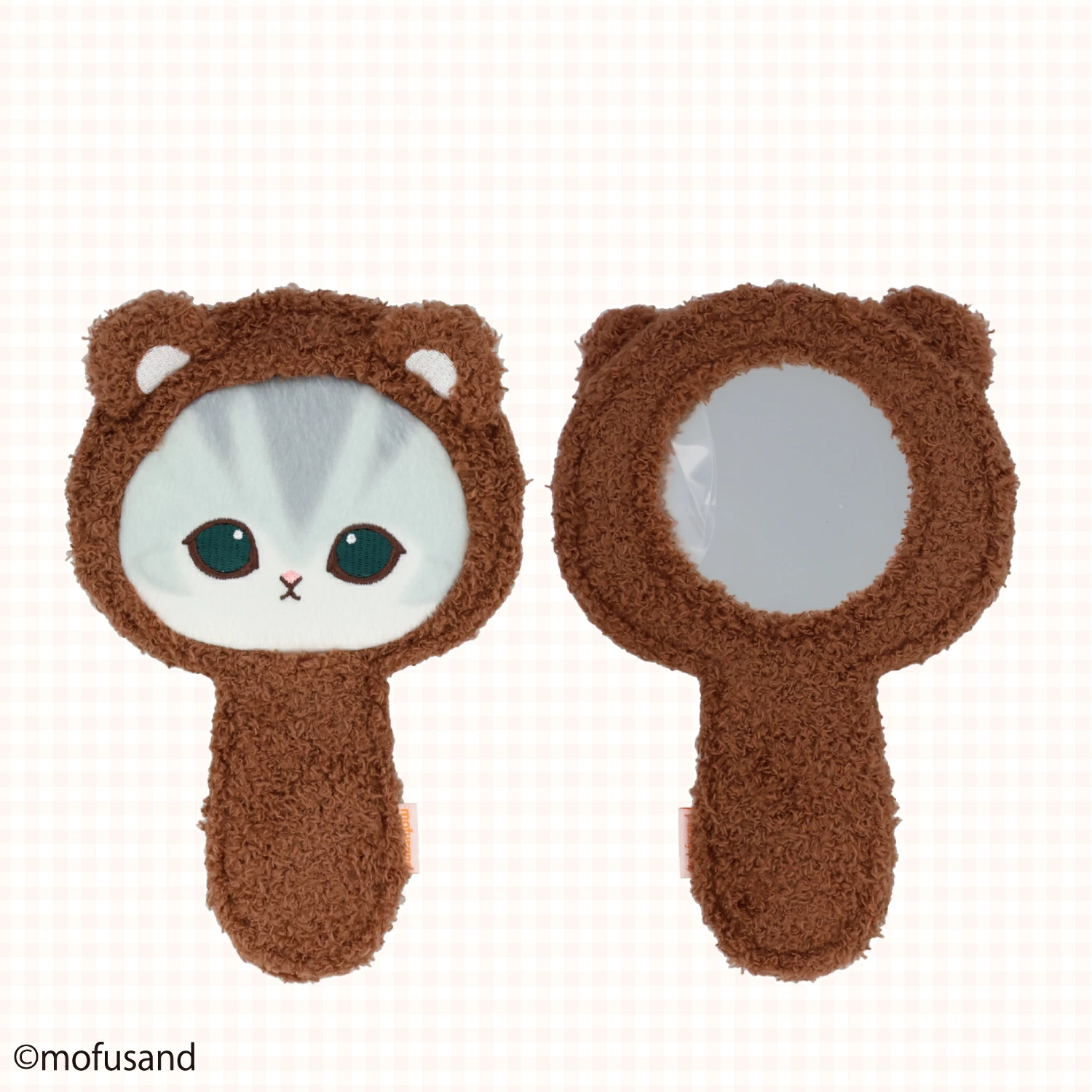 【訂貨】Mofusand 毛毛手提鏡 化妝鏡（兔子/小熊）