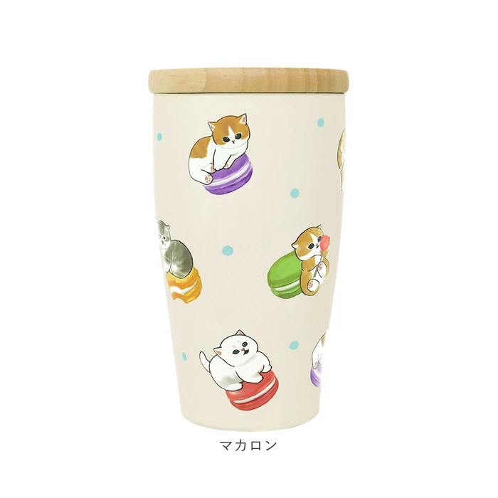 【訂貨】Mofusand 不鏽鋼 木蓋保溫杯 