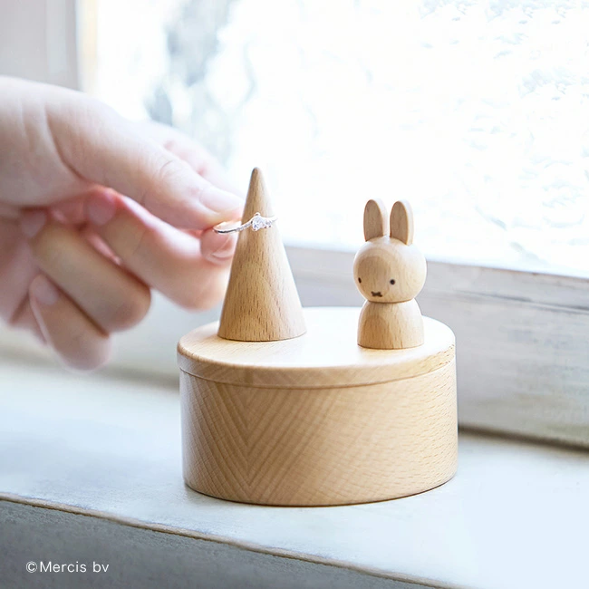 【訂貨】Miffy 木製戒指架飾物盒 小物收納