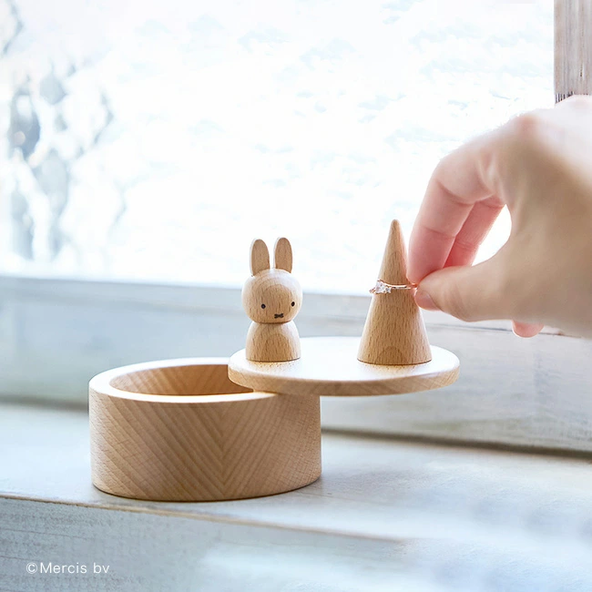 【訂貨】Miffy 木製戒指架飾物盒 小物收納