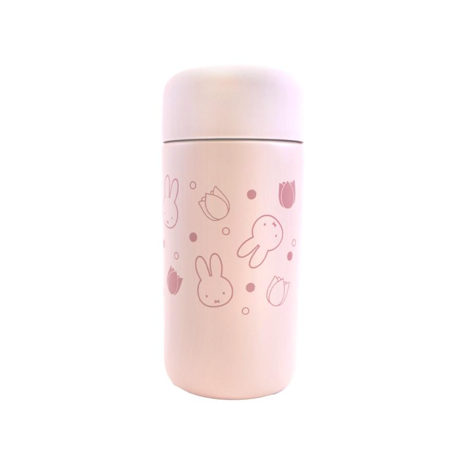 Miffy Style Limited Edition Thermos Flask 0.35L Stainless Steel Bottle (Pink Tulip)
