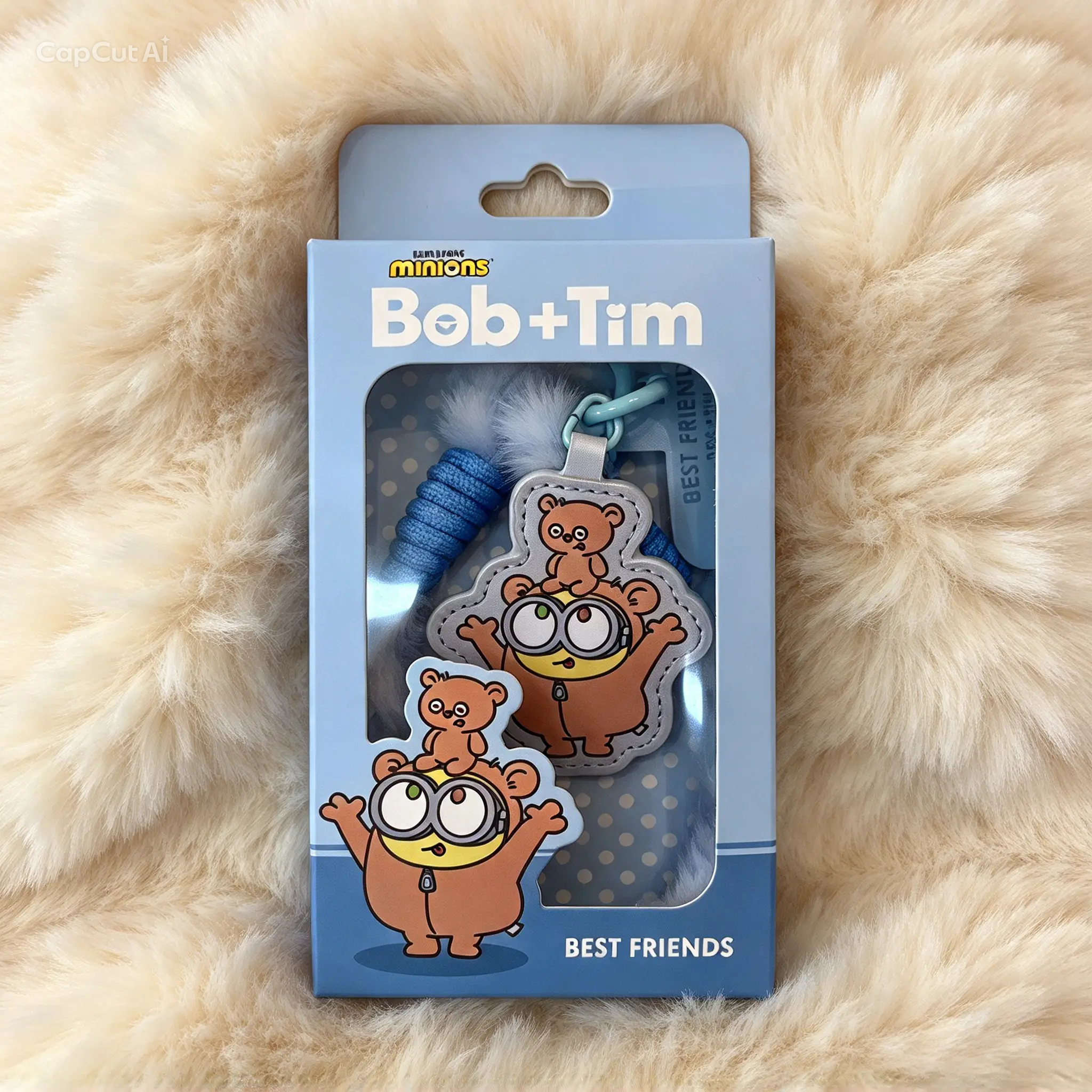 【預訂｜11月中】Minions Bob & Tim 迷你兵團 小小兵 電話繩 毛絨手機掛繩