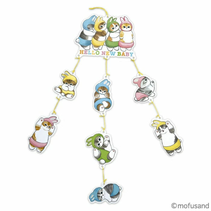 Mofusand Hello New Baby Garland Card 立體裝飾卡