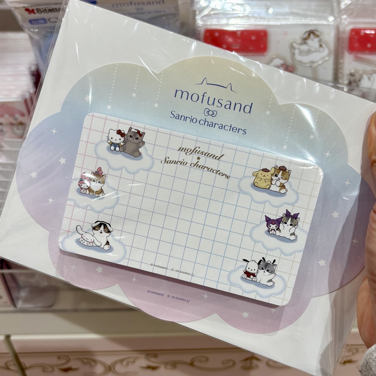 【訂貨】Mofusand x Sanrio 聯乘系列 第三彈 - 文具 格仔便條紙 大Memo