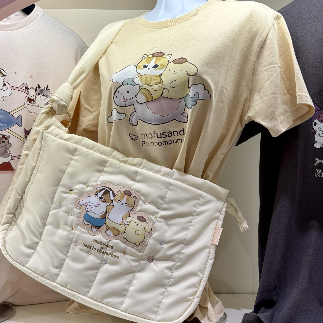 【訂貨】Mofusand x Sanrio 聯乘系列 第三彈 - 單肩包 斜揹袋