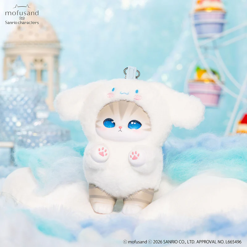 【預訂｜8月中】Mofusand x Sanrio Kiramekko 掛飾公仔 盲盒