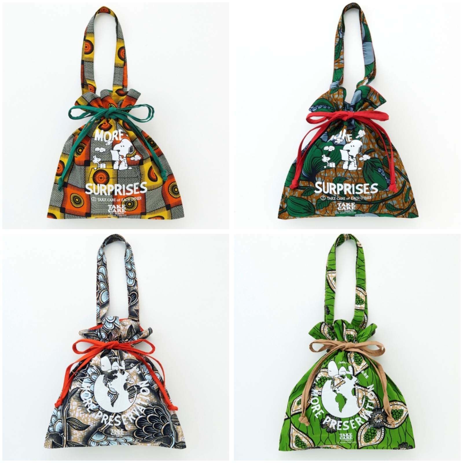 【預訂｜11月】Umeda Snoopy Fest. 2026 阪急展限定 - CLOUDY x Snoopy 民族風索繩手挽袋