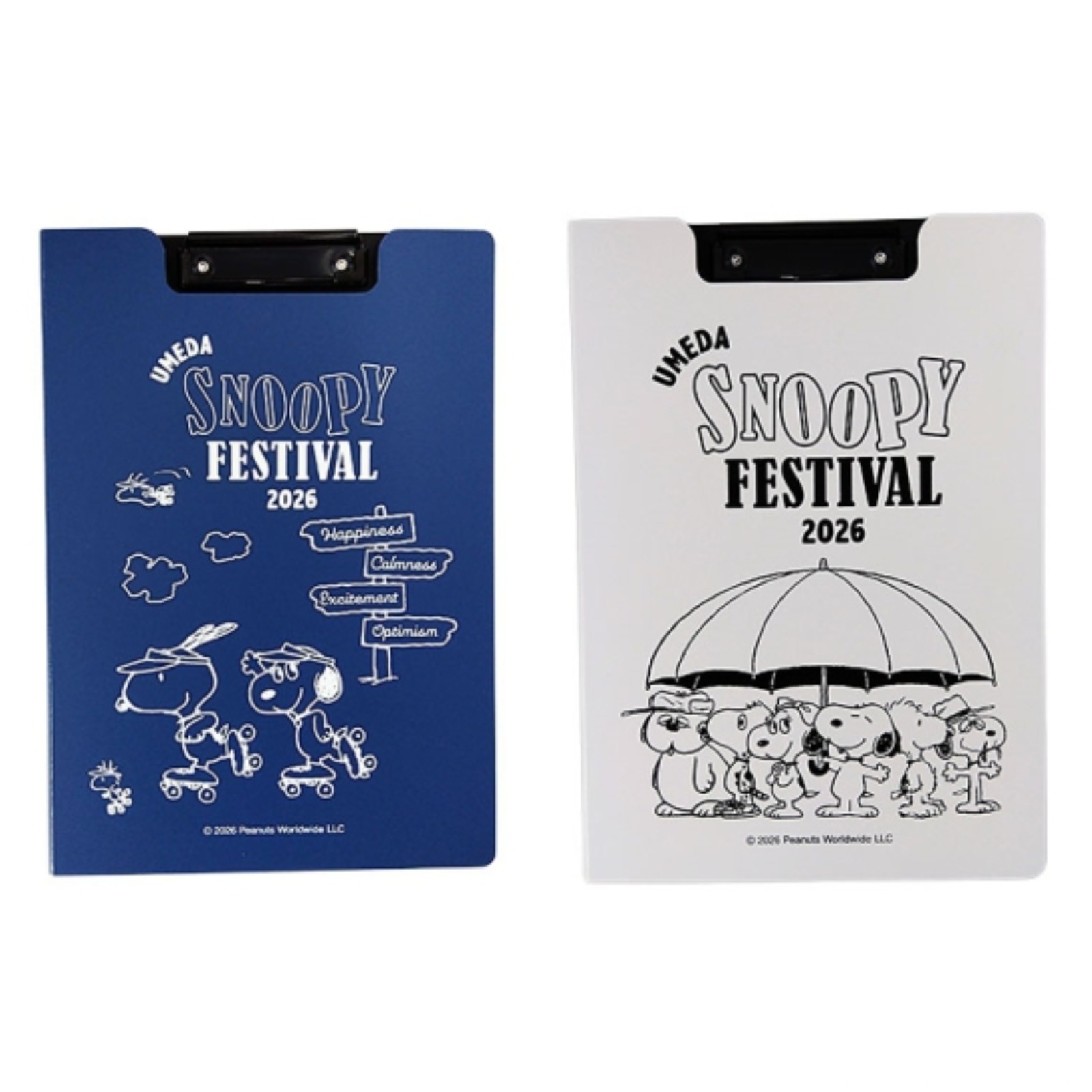 【預訂｜9月】Umeda Snoopy Fest. 2026 阪急展限定 - A4 Binder Clipboard 文件夾