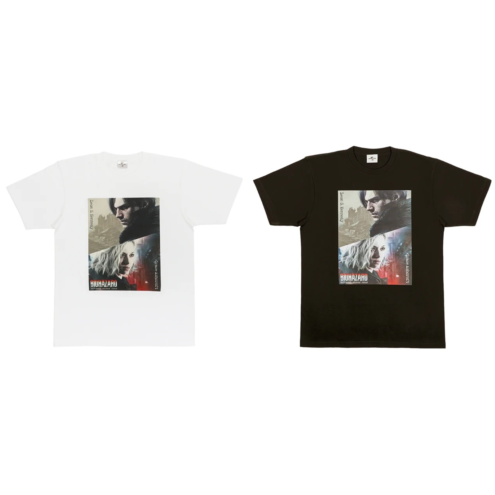 【訂貨】USJ Halloween 生化危機 LEON & GRACE Tshirt 