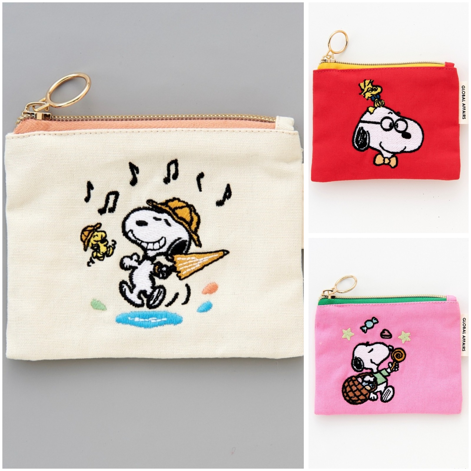 Umeda Snoopy Fest. 2026 Limited Edition - Embroidered Mini Pouch