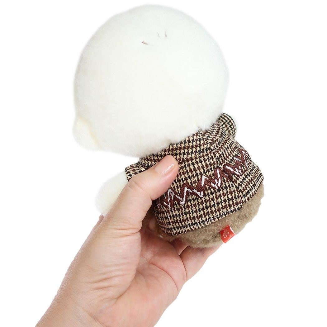 Charlie Brown 公仔 （咖啡色格紋）