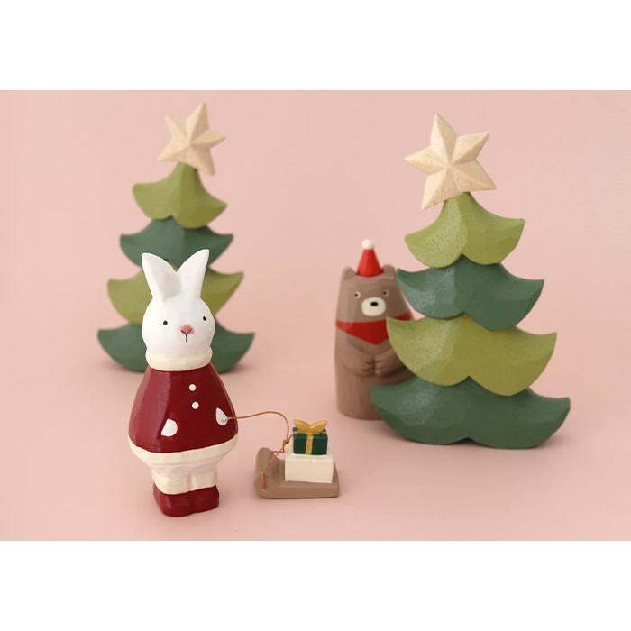 【訂貨】T-LAB polepole 聖誕限定 手工木雕小擺設 - 聖誕樹